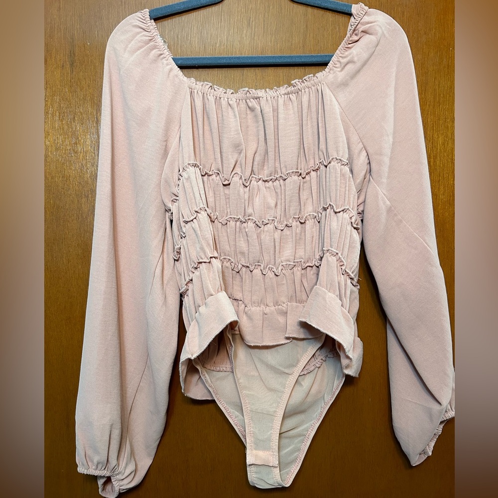 NWT Pink long sleeve bodysuit